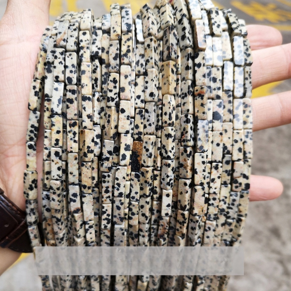 4*13mm crystal agate rectangular cube shaped loose beads