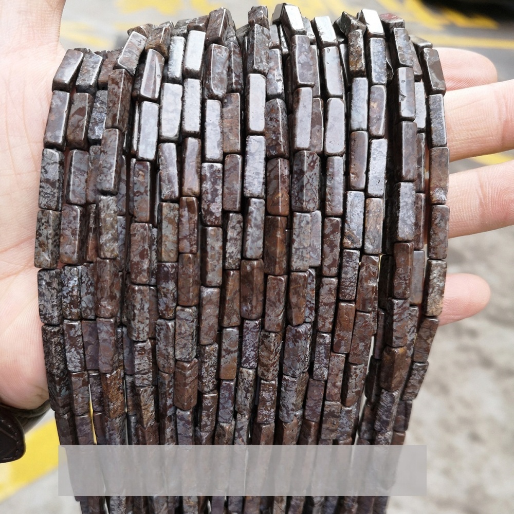 4*13mm crystal agate rectangular cube shaped loose beads
