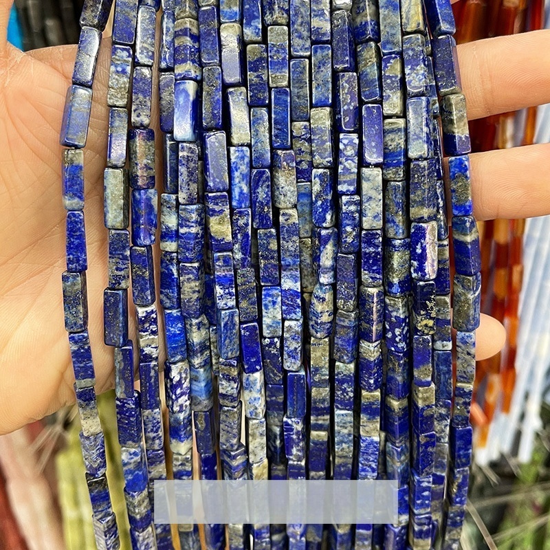 4*13mm crystal agate rectangular cube shaped loose beads