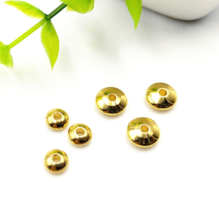 Stainless steel abacus beads jewelry accessories beads through hole beads (4-8mm)