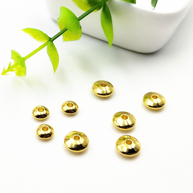 Stainless steel abacus beads jewelry accessories beads through hole beads (4-8mm)