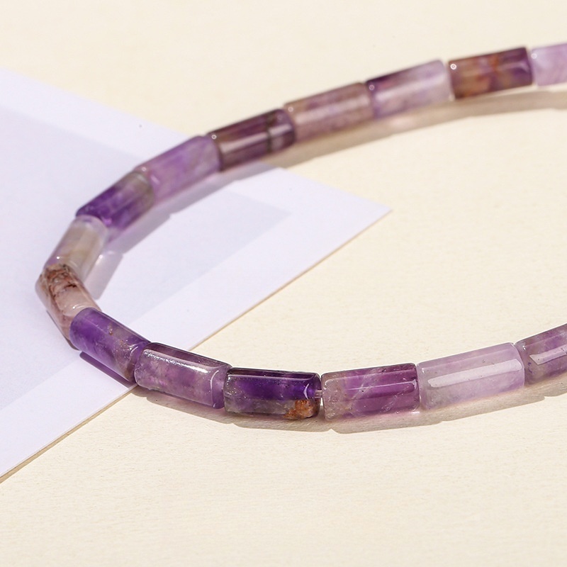 4*9mm natural jade crystal round tube loose beads