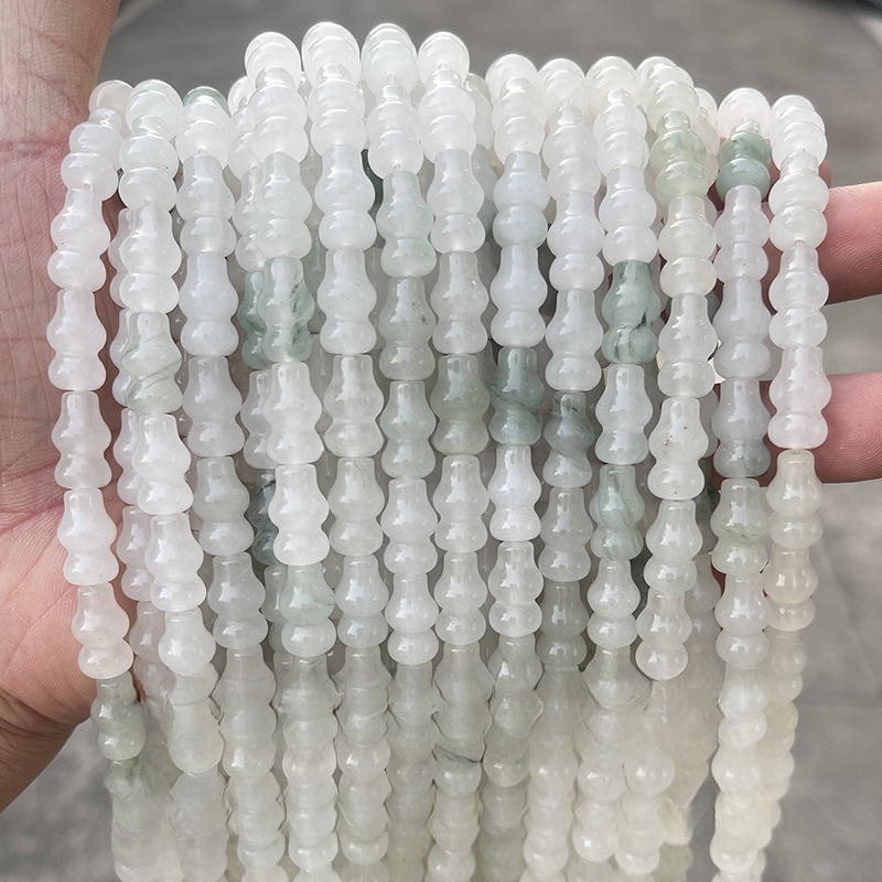 Natural ice jade multi-shaped loose beads suitable for DIY