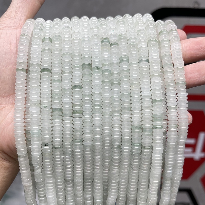 Natural ice jade multi-shaped loose beads suitable for DIY