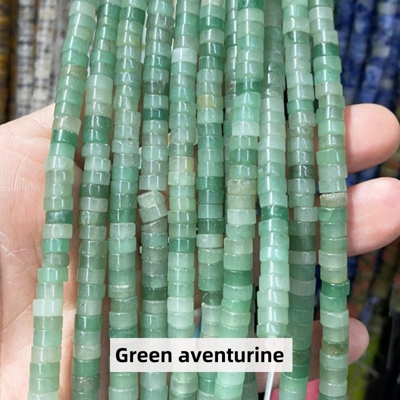 3*6mm natural stone rectangular round beads