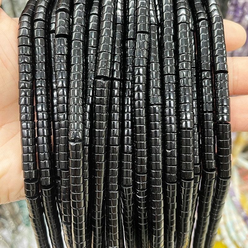3*6mm natural stone rectangular round beads