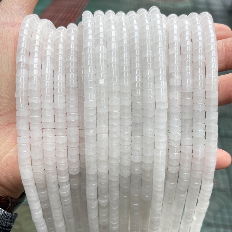 3*6mm natural stone rectangular round beads