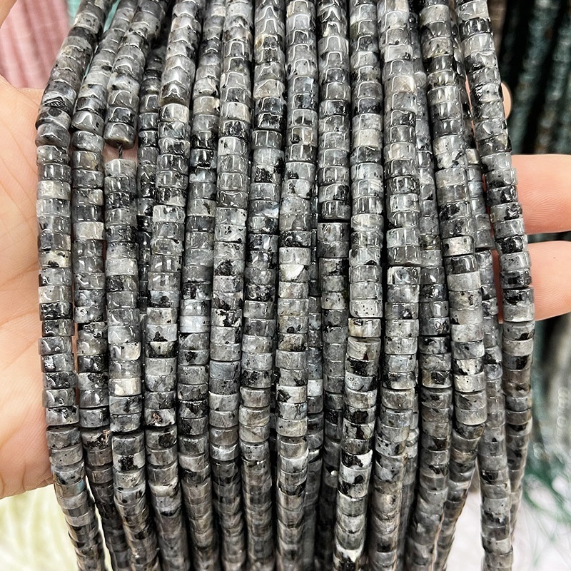3*6mm natural stone rectangular round beads