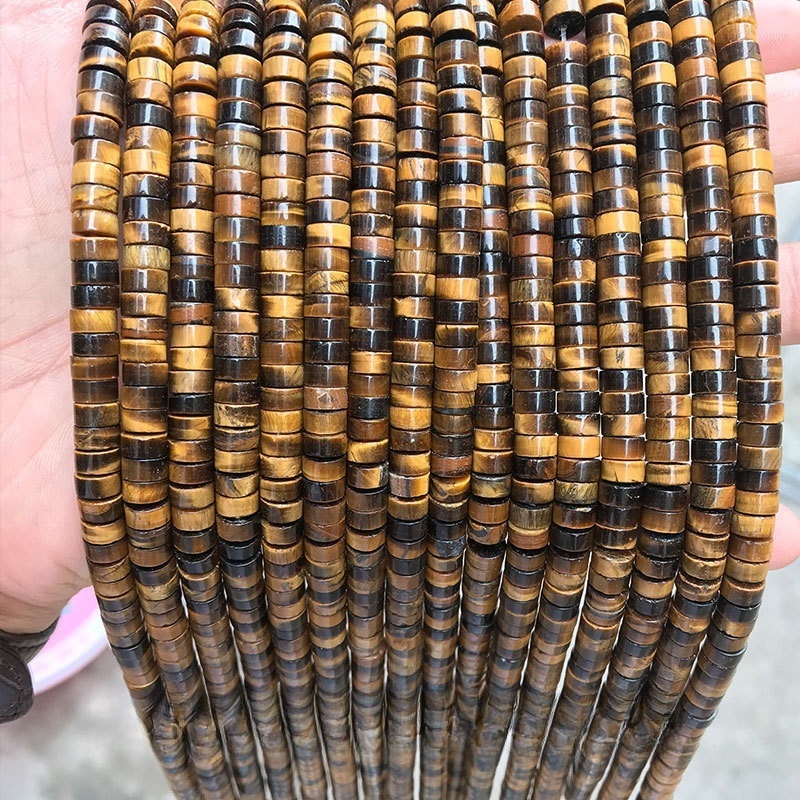 3*6mm natural stone rectangular round beads