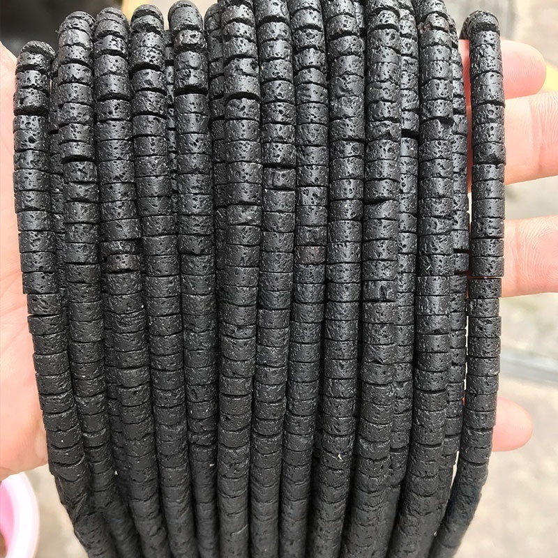 3*6mm natural stone rectangular round beads