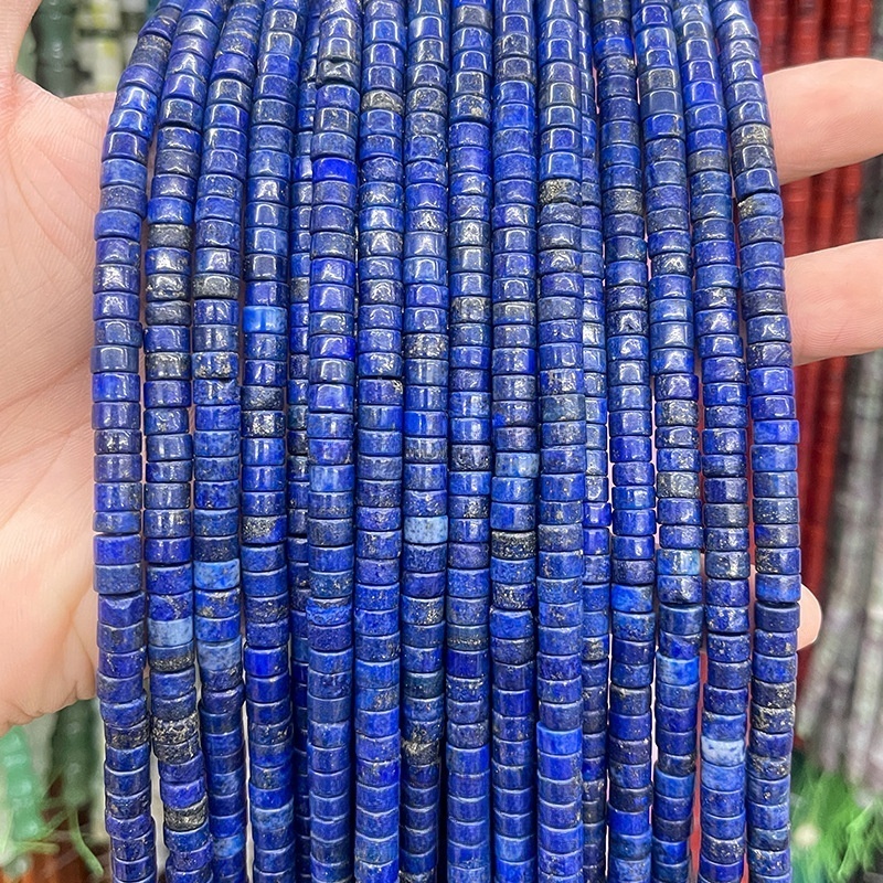 3*6mm natural stone rectangular round beads