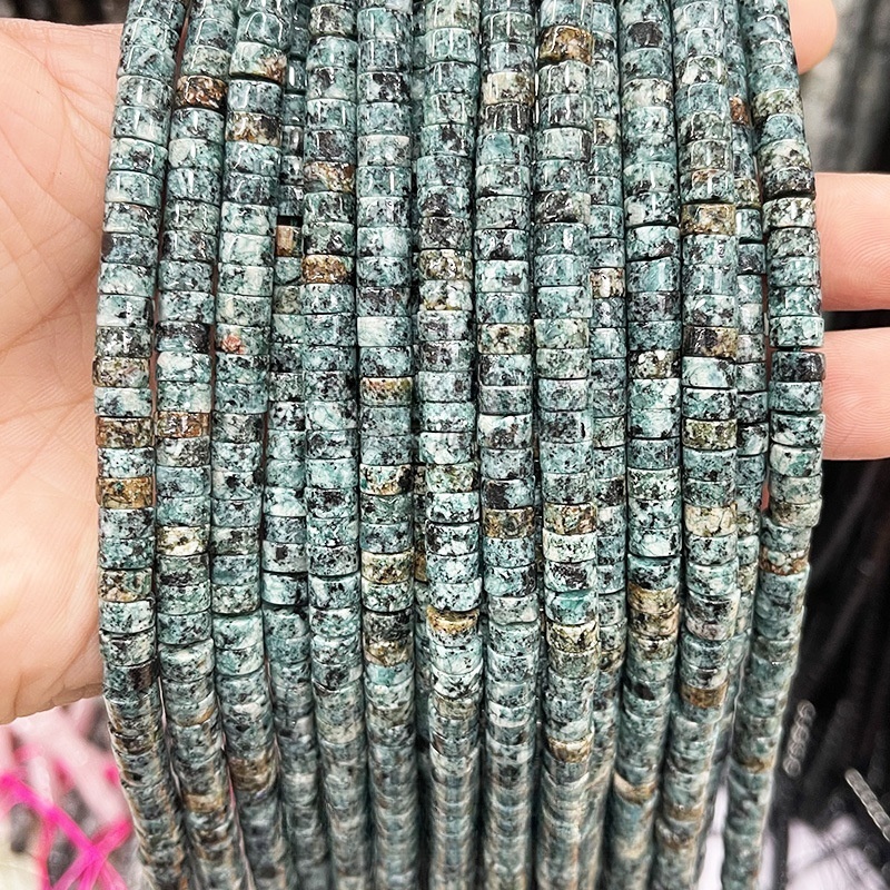 3*6mm natural stone rectangular round beads