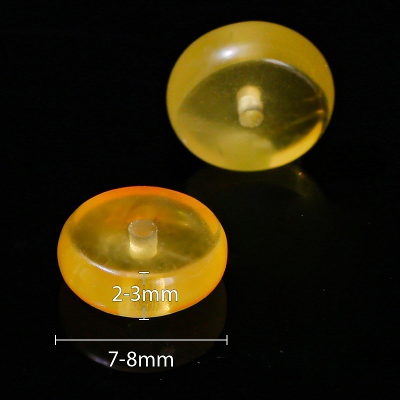10pcs/bag 8mm natural beeswax spacer reflux old wax spacer beads loose beads