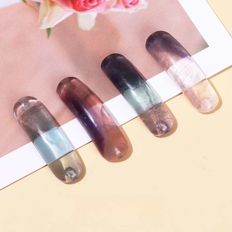 36*10mm natural crystal jade bridge curved tube beads