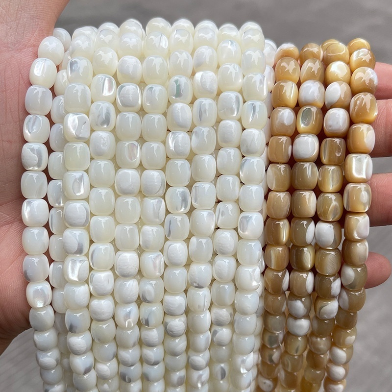 6-8mm natural horseshoe snail old type beads loose beads