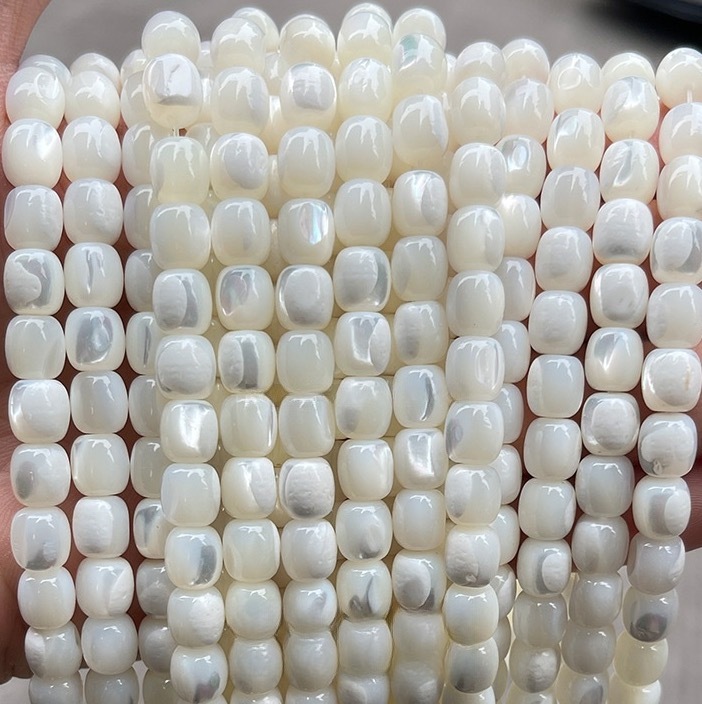 6-8mm natural horseshoe snail old type beads loose beads