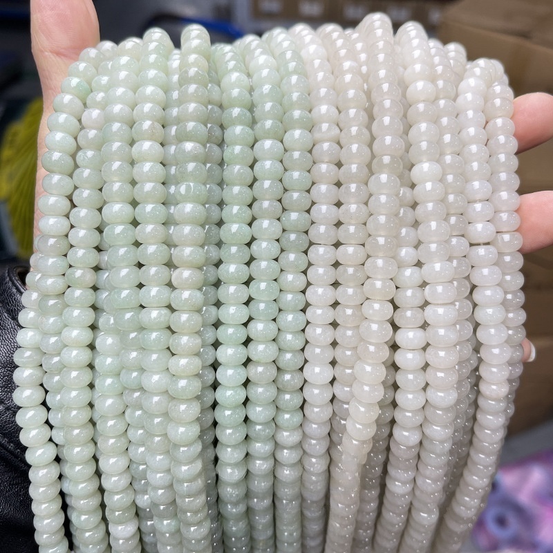 6*3mm natural crystal jade abacus beads suitable for DIY