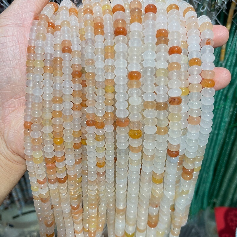 6*3mm natural crystal jade abacus beads suitable for DIY