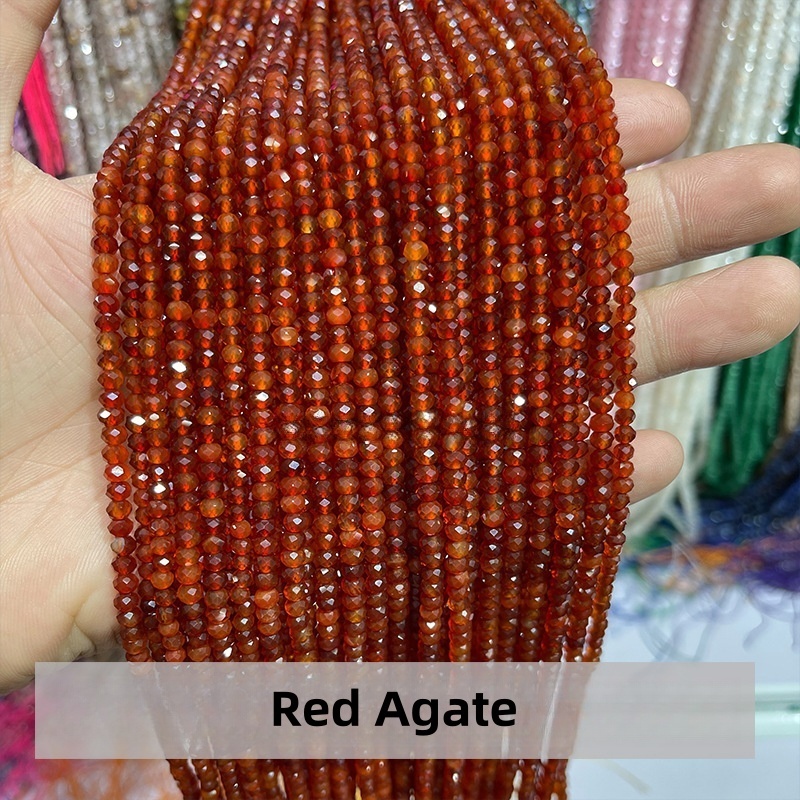 3*4mm crystal faceted abacus beads loose beads jewelry accessories