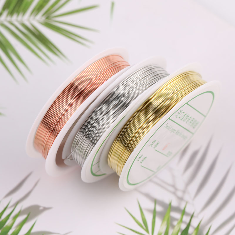 5 Rolls/Pack-diy copper wire letter ring winding copper wire beading wire