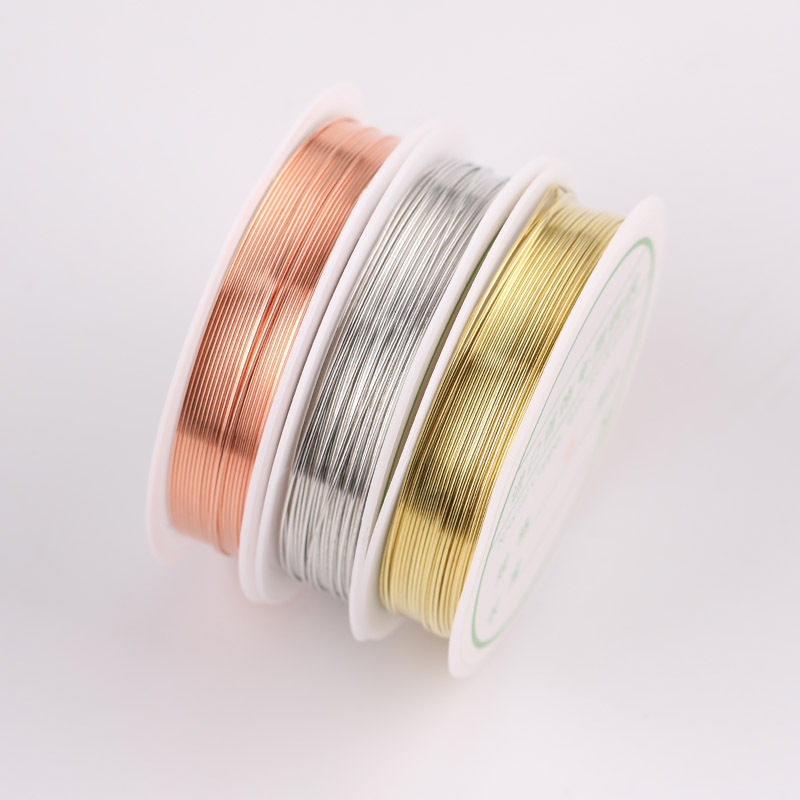 5 Rolls/Pack-diy copper wire letter ring winding copper wire beading wire
