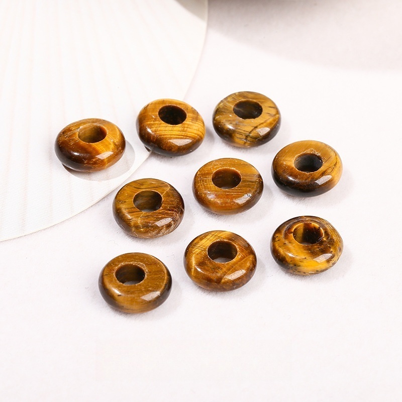 10pcs/bag 14*8m natural jade crystal abacus large hole beads loose beads