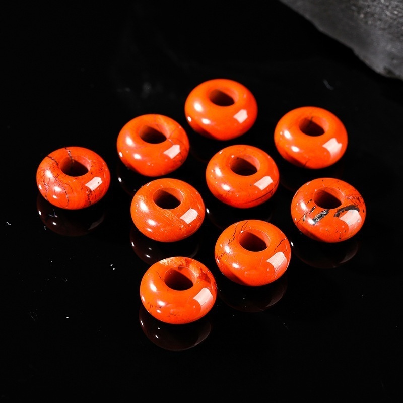 10pcs/bag 14*8m natural jade crystal abacus large hole beads loose beads