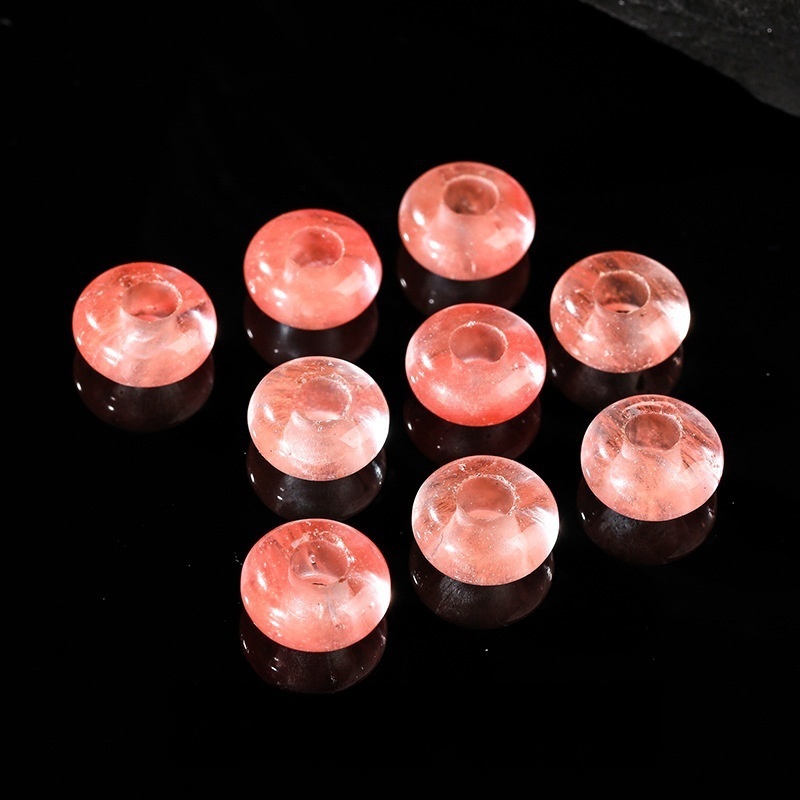 10pcs/bag 14*8m natural jade crystal abacus large hole beads loose beads