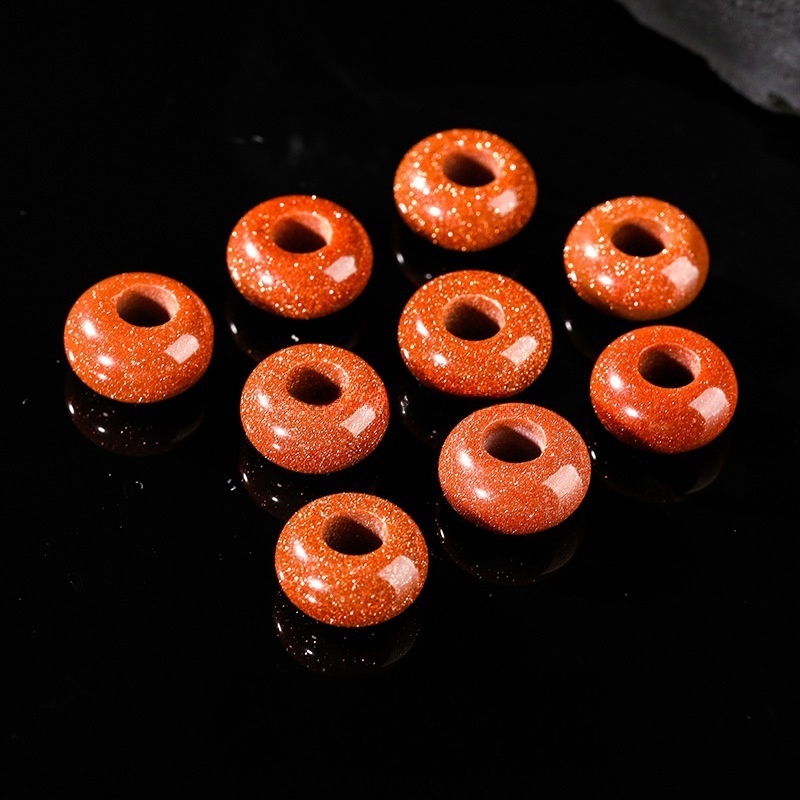 10pcs/bag 14*8m natural jade crystal abacus large hole beads loose beads