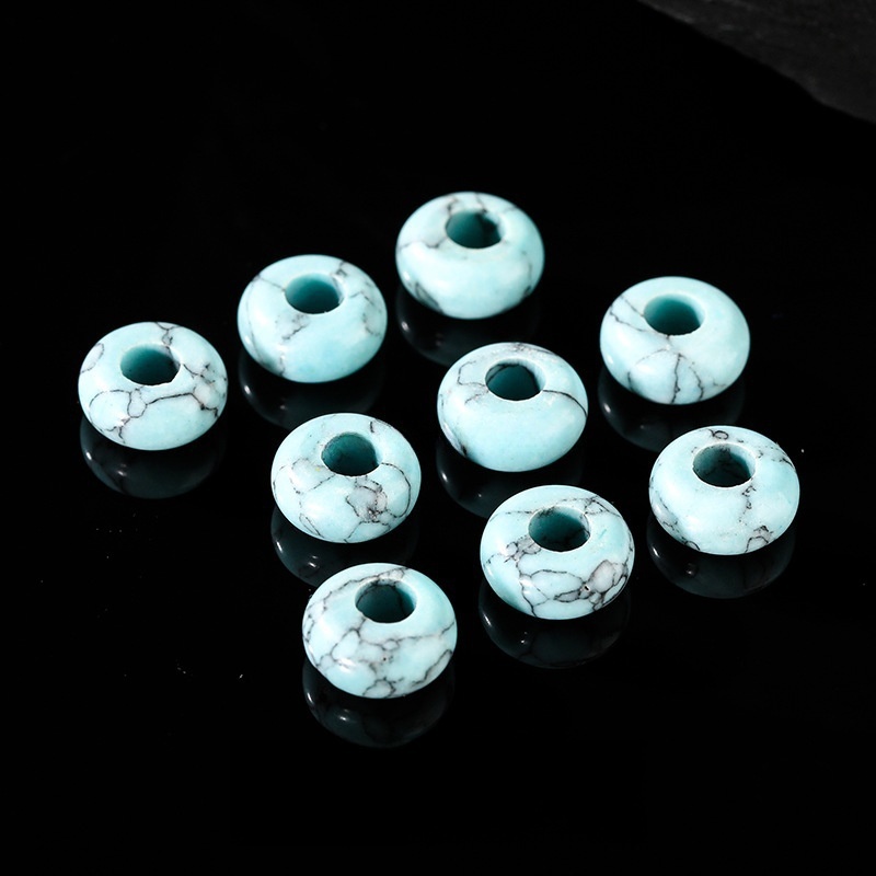 10pcs/bag 14*8m natural jade crystal abacus large hole beads loose beads