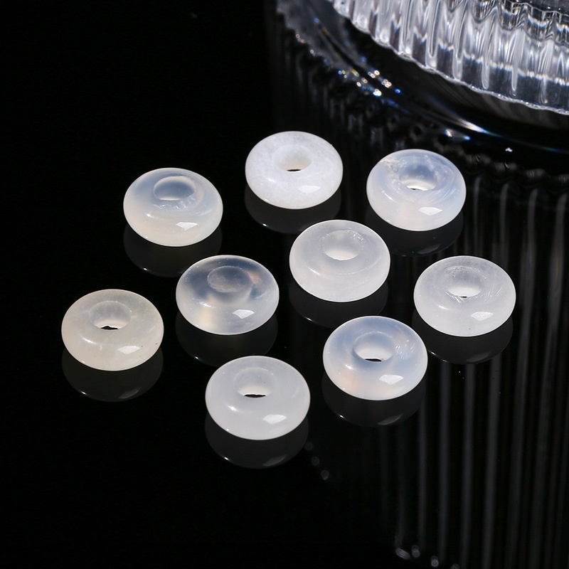 10pcs/bag 14*8m natural jade crystal abacus large hole beads loose beads