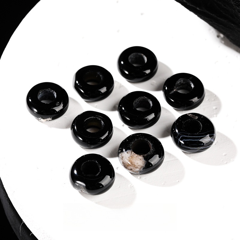 10pcs/bag 14*8m natural jade crystal abacus large hole beads loose beads