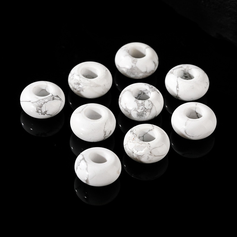 10pcs/bag 14*8m natural jade crystal abacus large hole beads loose beads