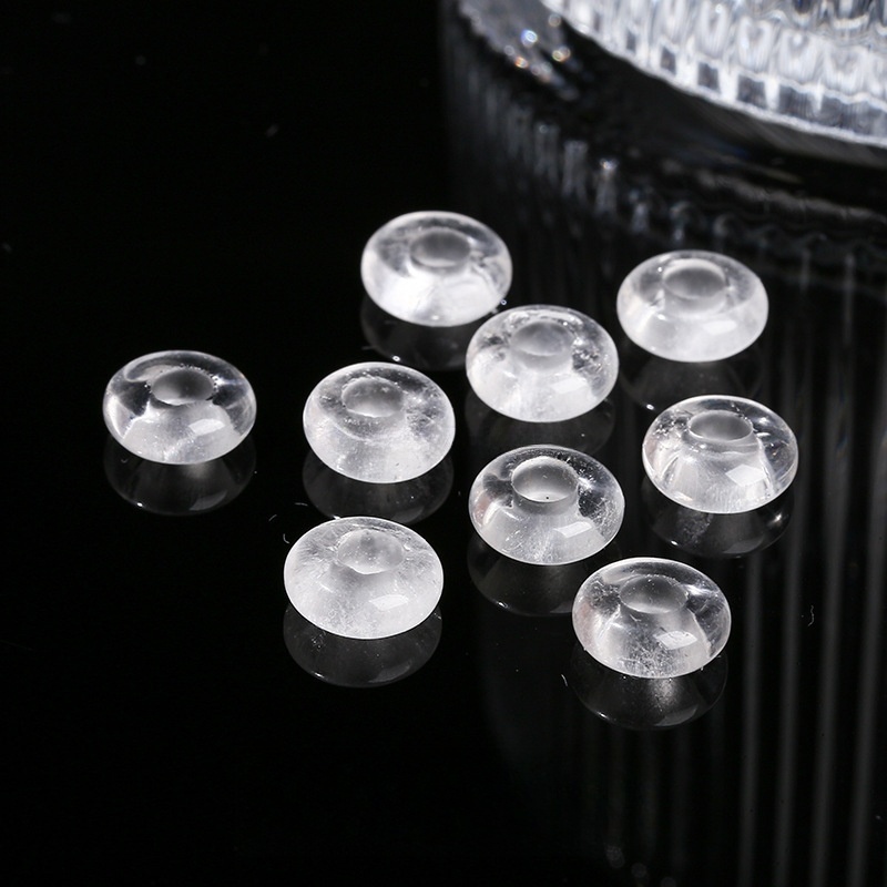 10pcs/bag 14*8m natural jade crystal abacus large hole beads loose beads
