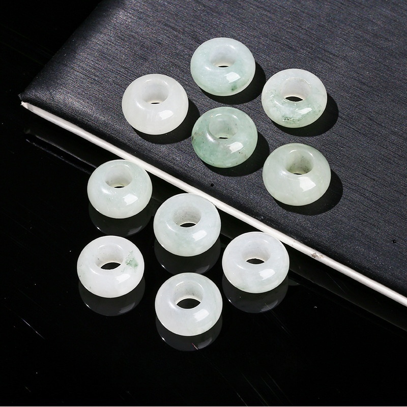 10pcs/bag 14*8m natural jade crystal abacus large hole beads loose beads