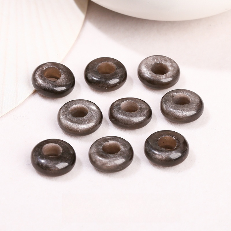 10pcs/bag 14*8m natural jade crystal abacus large hole beads loose beads