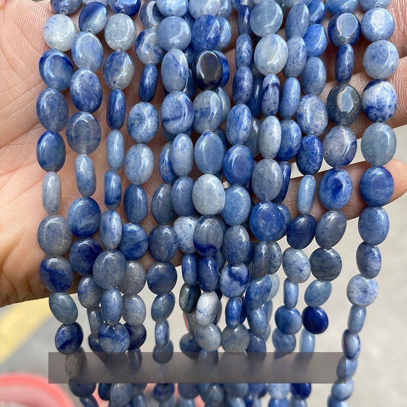 8x10mm natural crystal jade oval loose beads