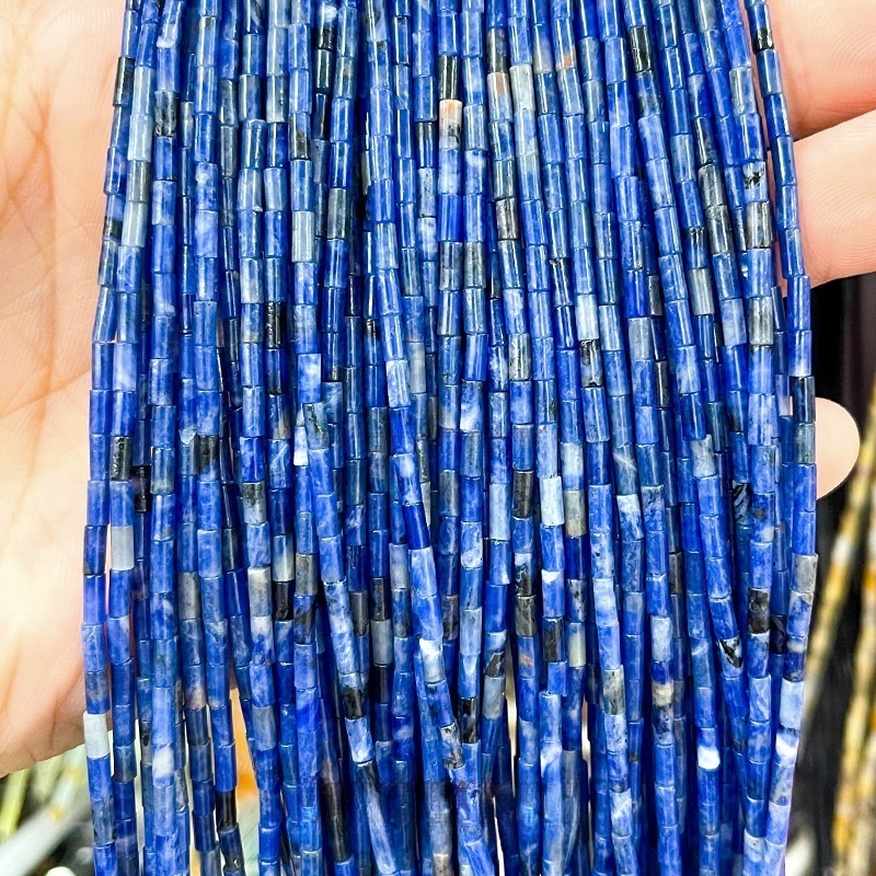 2x4mm agate round tube beads loose beads