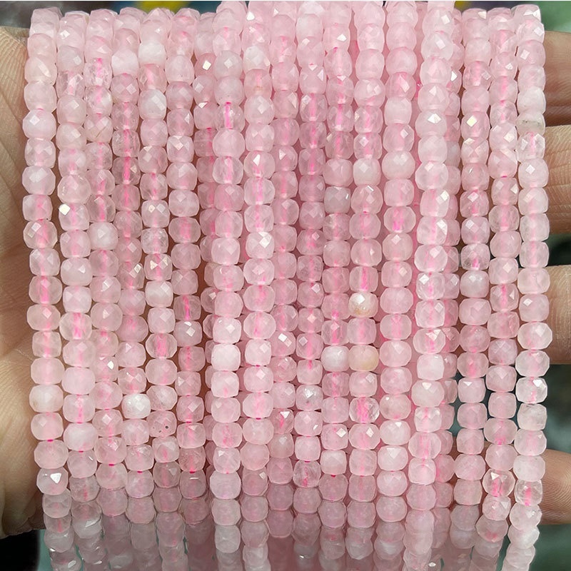 4-5mm crystal agate cube loose beads suitable for DIY