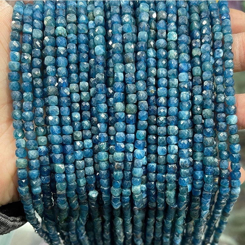 4-5mm crystal agate cube loose beads suitable for DIY