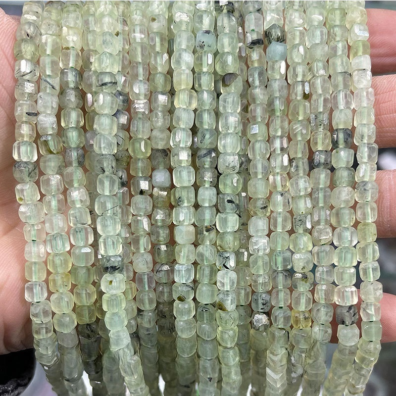 4-5mm crystal agate cube loose beads suitable for DIY