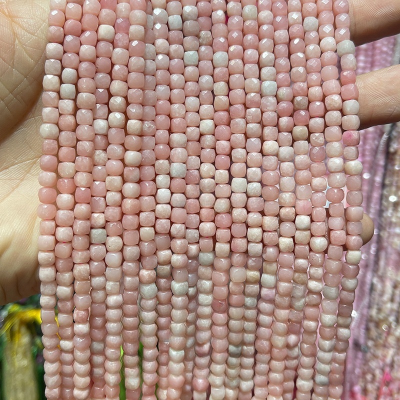 4-5mm crystal agate cube loose beads suitable for DIY