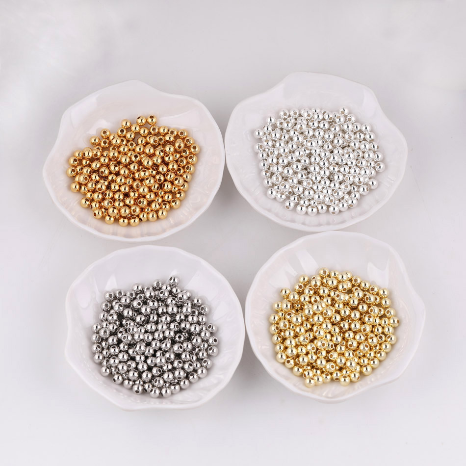 100 Pieces/Bag-14K gold-plated copper beads spacer beads diy handmade jewelry accessories