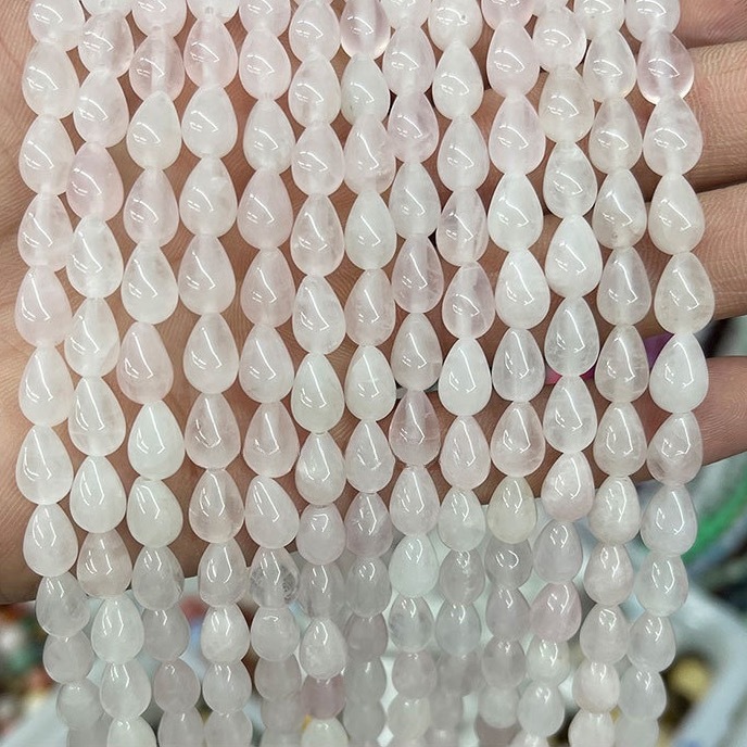 6*9mm water drop beads crystal agate straight hole water drop beads