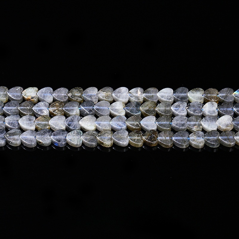 6mm Natural jade heart shaped loose beads crystal peach heart beads