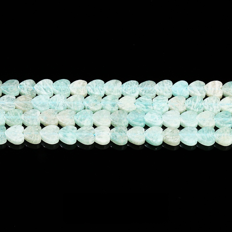 6mm Natural jade heart shaped loose beads crystal peach heart beads