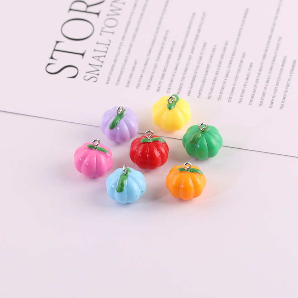 25 Pieces/Bag-simulated fruit three-dimensional resin pendant DIY handmade jewelry accessories