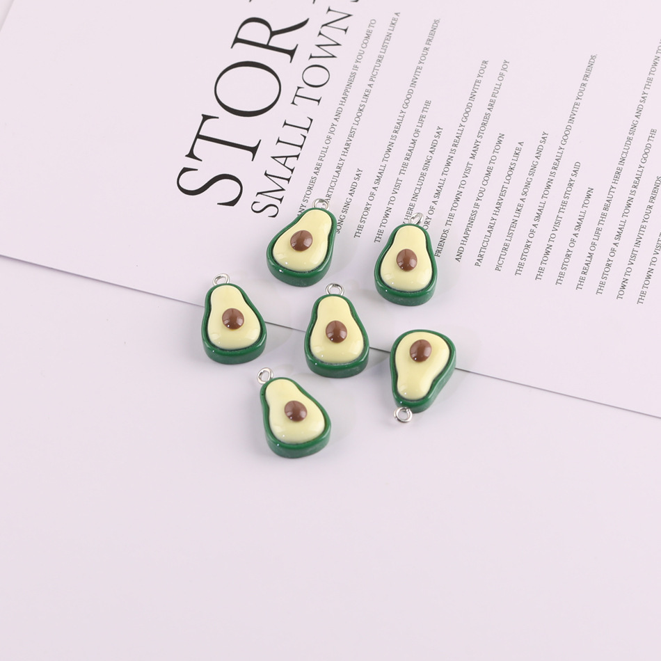 25 Pieces/Bag-simulated fruit three-dimensional resin pendant DIY handmade jewelry accessories
