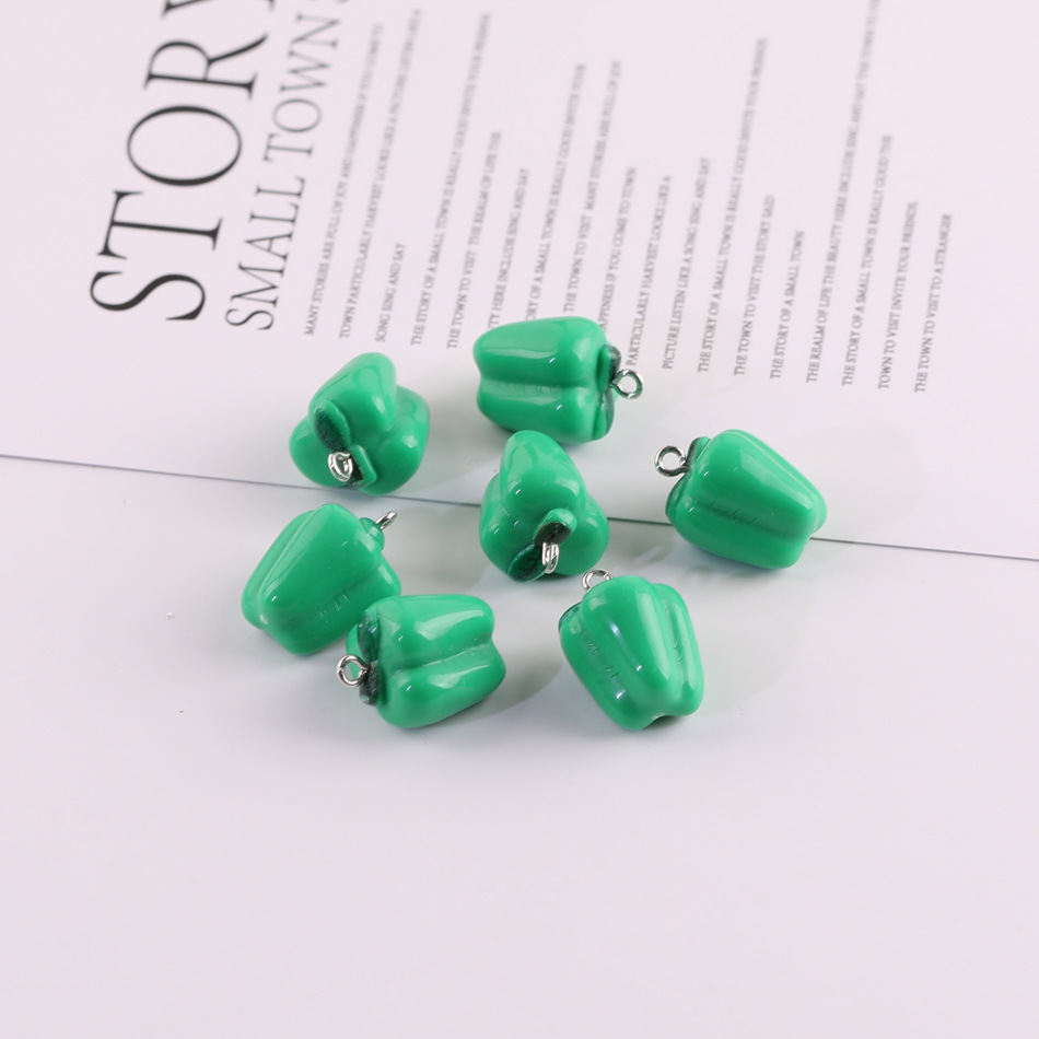 25 Pieces/Bag-simulated fruit three-dimensional resin pendant DIY handmade jewelry accessories
