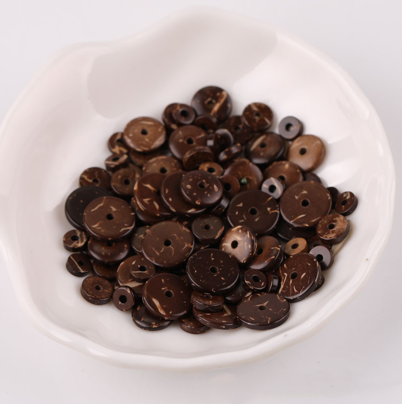 200 Pieces/Bag - Hainan coconut shell Buddhist beads bracelet spacer